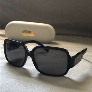 Chloe black plastic sunglass